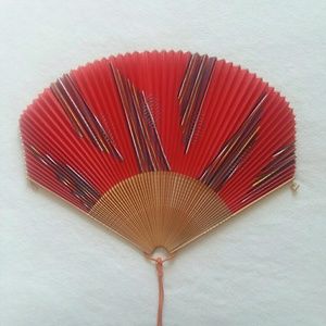 Vintage Japanese Paper Folding Hand Fan